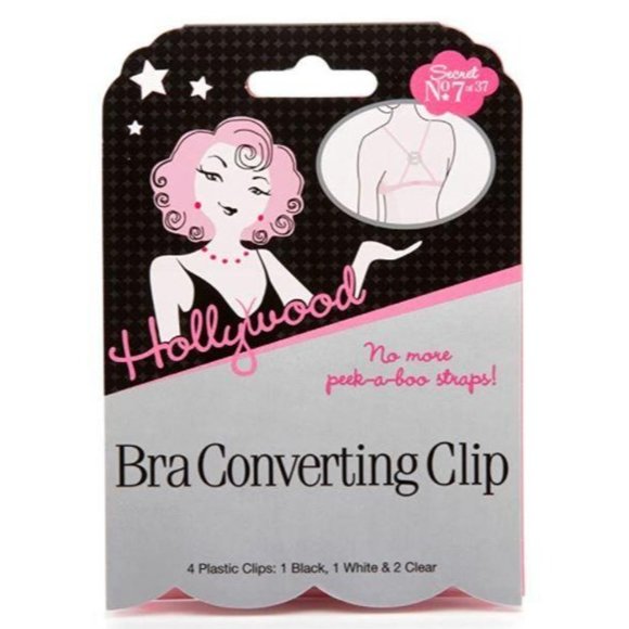 Hollywood Fashion Secrets Bra Converting Clips 4ct - Picture 3 of 3